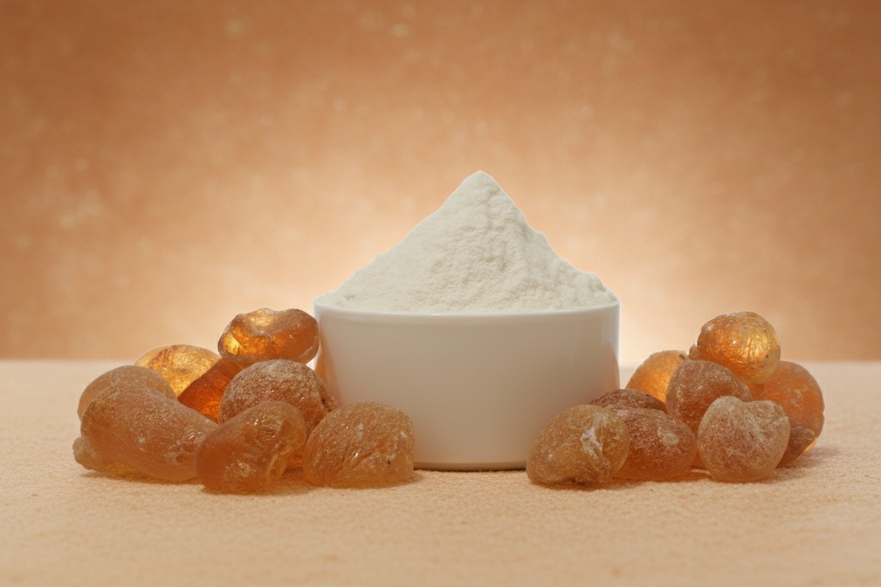 Gum Acacia raw material and powder