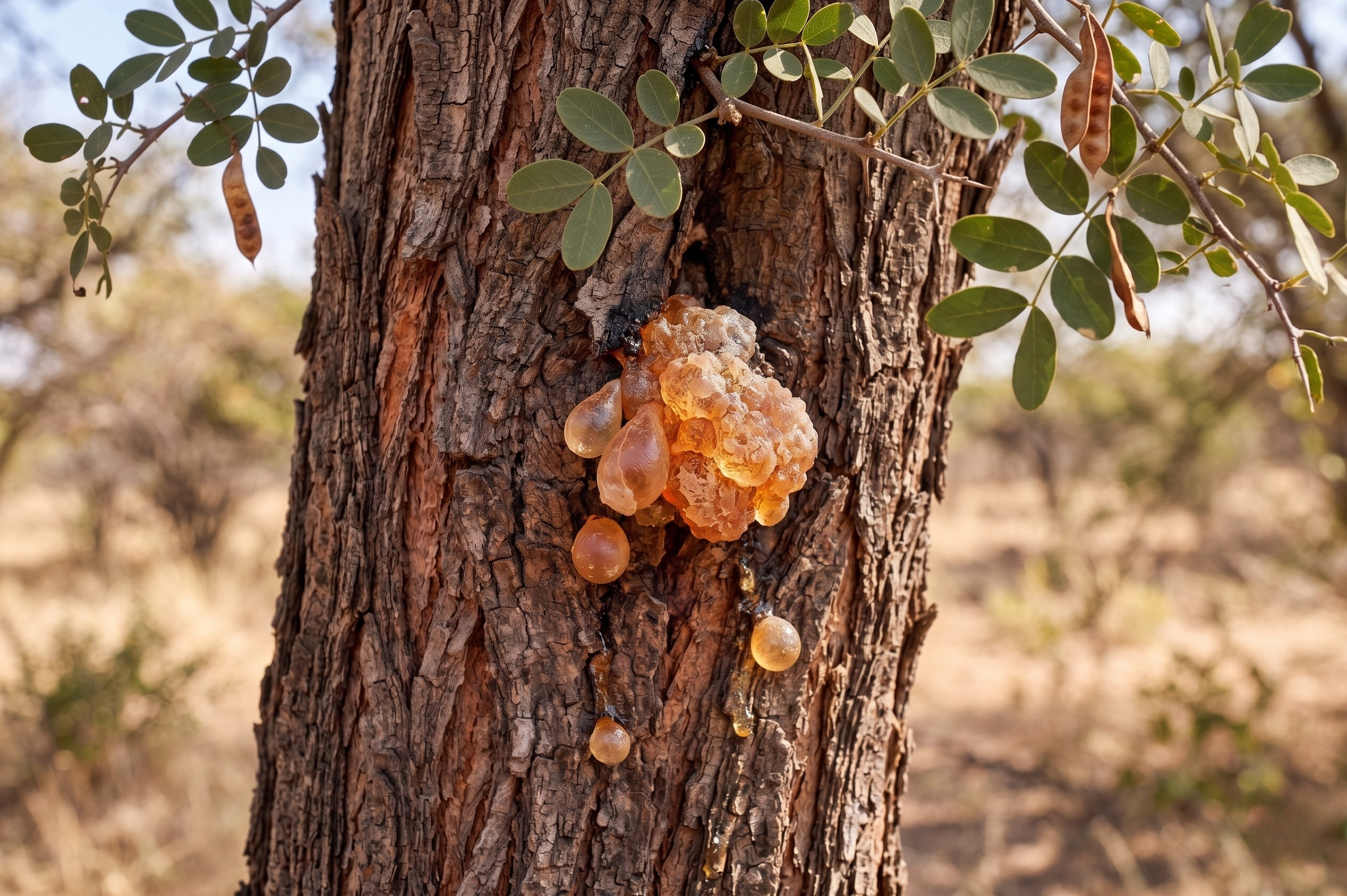 Acacia tree in natural habitat